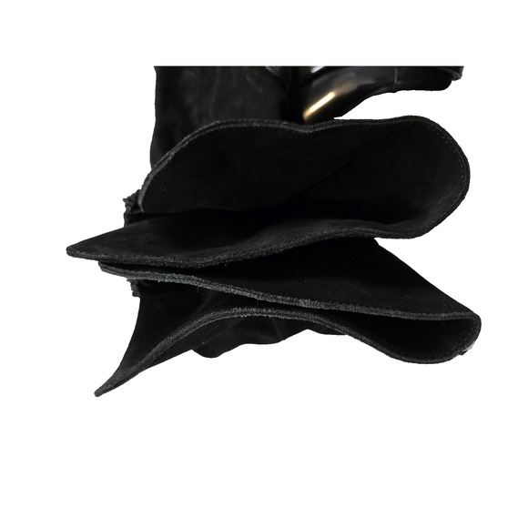 Vintage Nine West Black Knee High Boots Women's Size 6 Suede & Leather Boot - Picture 7 of 11